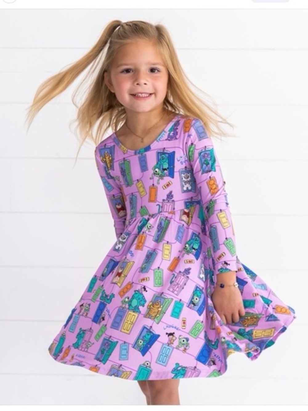 Little Sleepies Monsters inc bodysuit dress 12-18 months